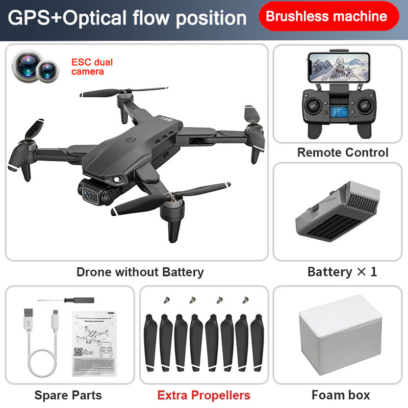 New L900 Pro MAX Professional Drone 5G GPS HD Camera FPV Brushless ...
