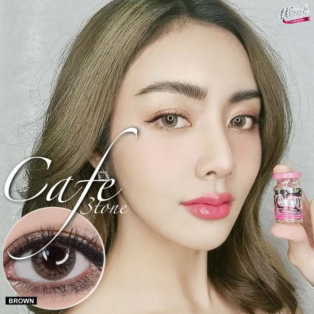 Cafe3Tone Brown 14mm Korean Wink Contact Lens