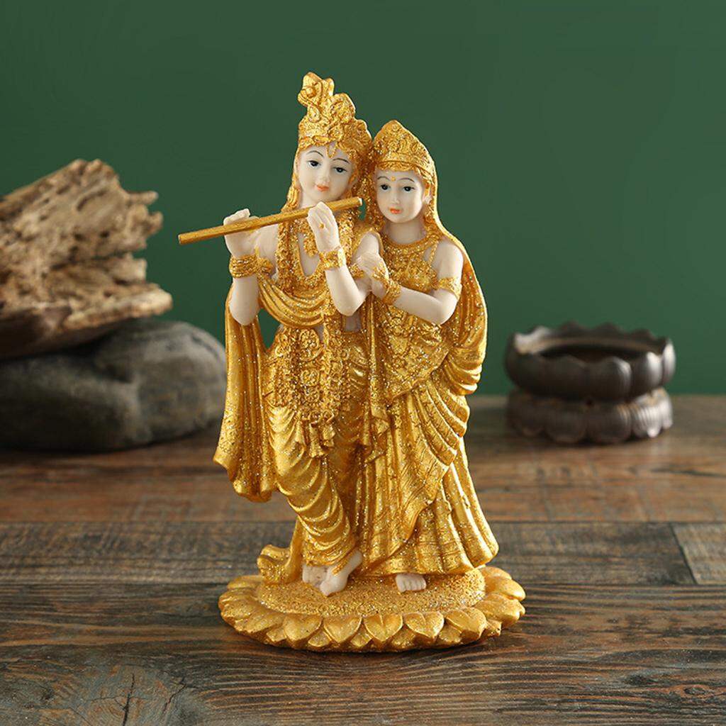 Resin Figurine Hindu God Goddess Decor Gifts Hindu Deity Hindu Decors Spiritual Sculpture Indian Buddha Statue for Altar Diwali