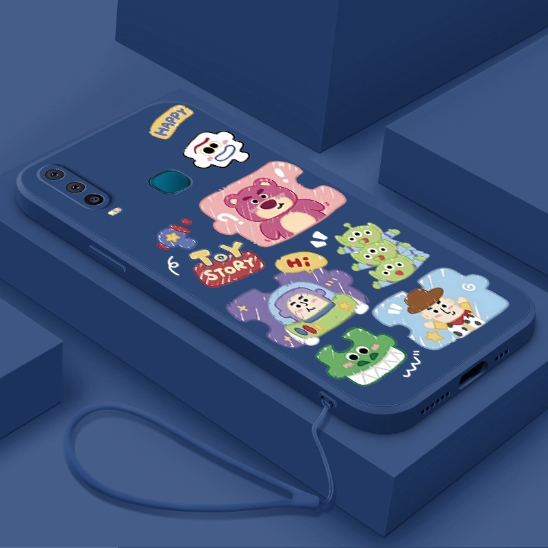 Vivo 1901 1902 1904 1906 V2254 V2206 V2207 V2203 1935 1938 Classic Cartoon Soft Case Cute Disney Lotso Silicone Rubber Cover. 