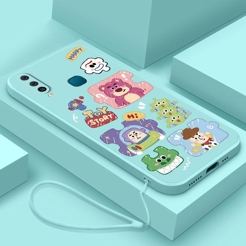 Vivo 1901 1902 1904 1906 V2254 V2206 V2207 V2203 1935 1938 Classic Cartoon Soft Case Cute Disney Lotso Silicone Rubber Cover. 
