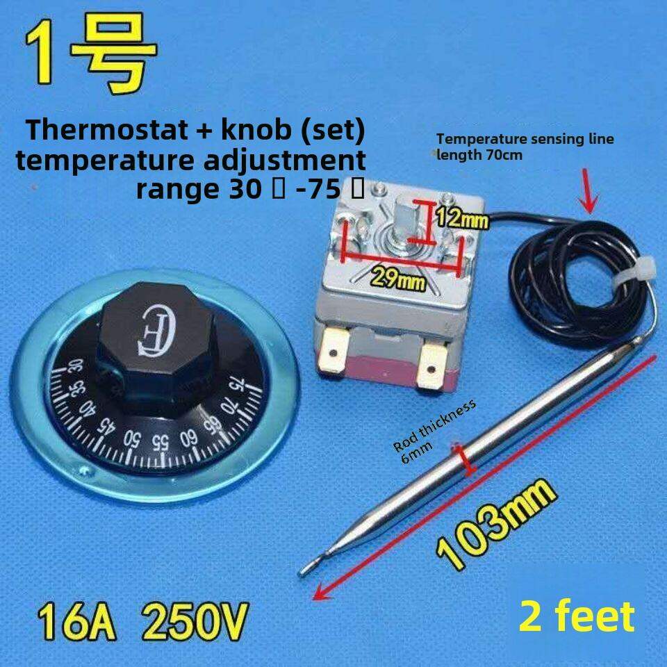 Thermal Switch Temperature Controller Knob Temperature Control Adjustable Thermostat Liquid Expansion Deep Frying Pan Water Boiler Temperature Control. 