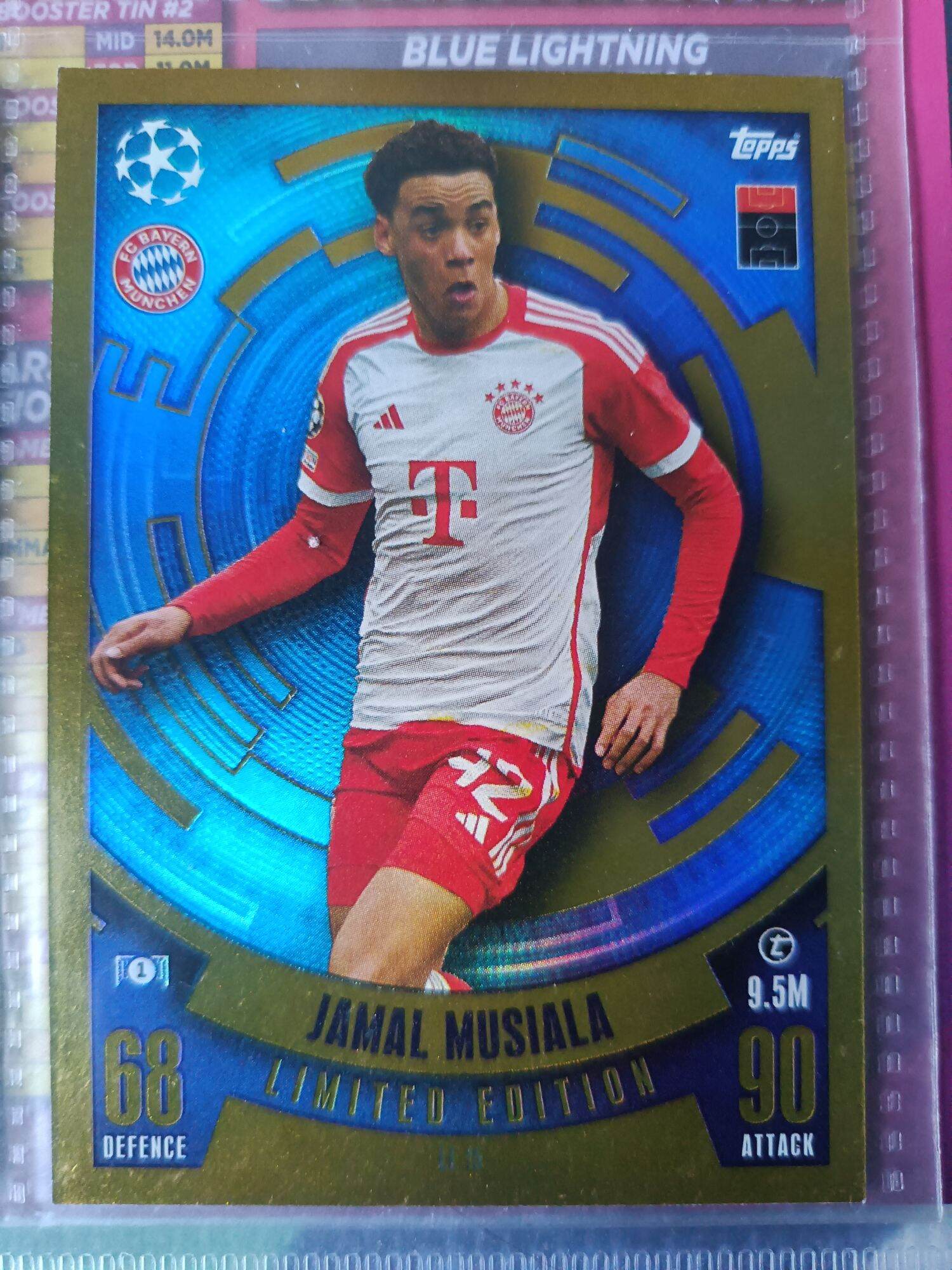 thumbnail image 2 of Topps Match Attax Extra UCL 2022-23 – Black Edge Limited /100 Club Parallel Card 2 of 5