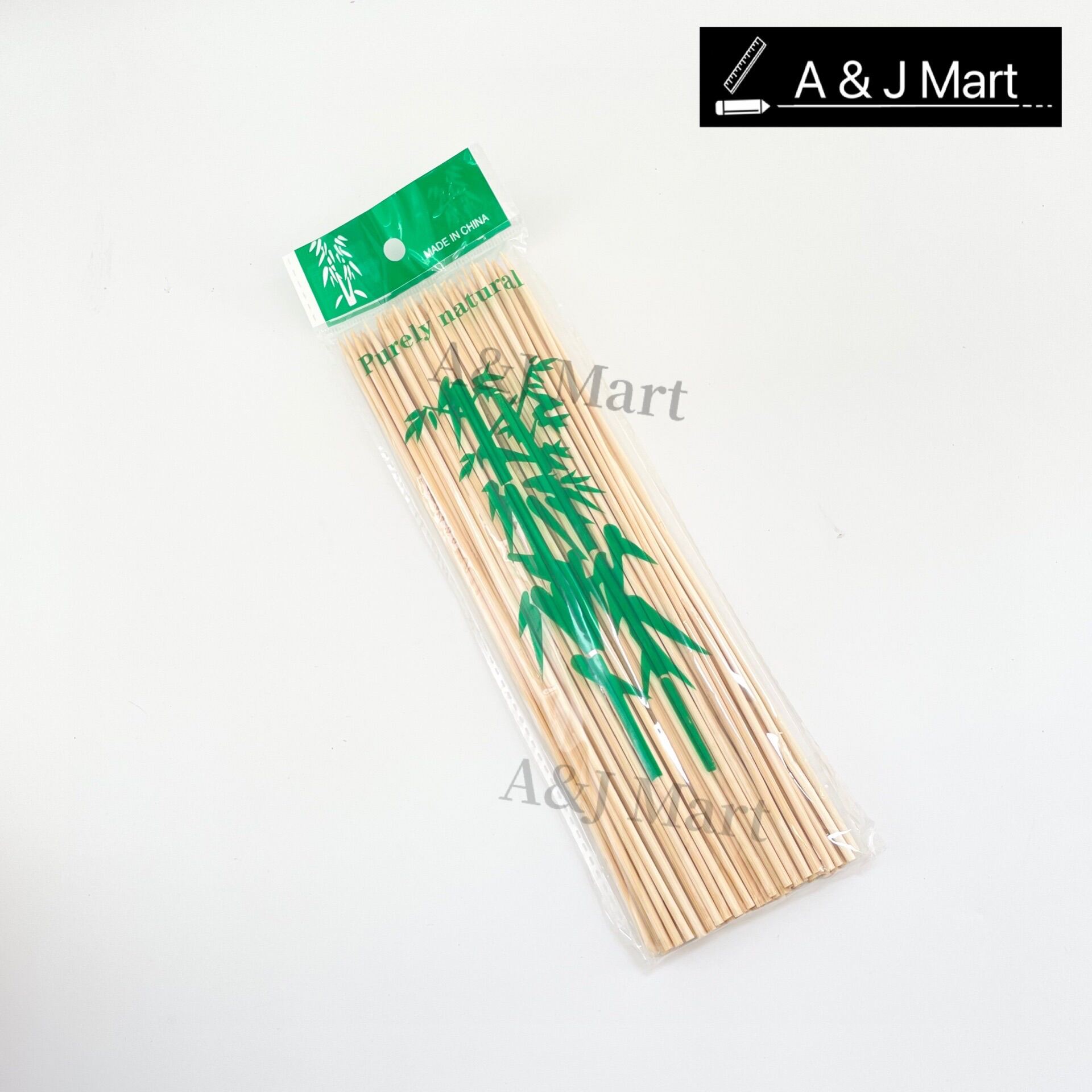 Purely Natural Bamboo Stick/ Satay Stick/ Batang Lidi/Lok Lok Stick 25cm/ 30cm (1 pack)