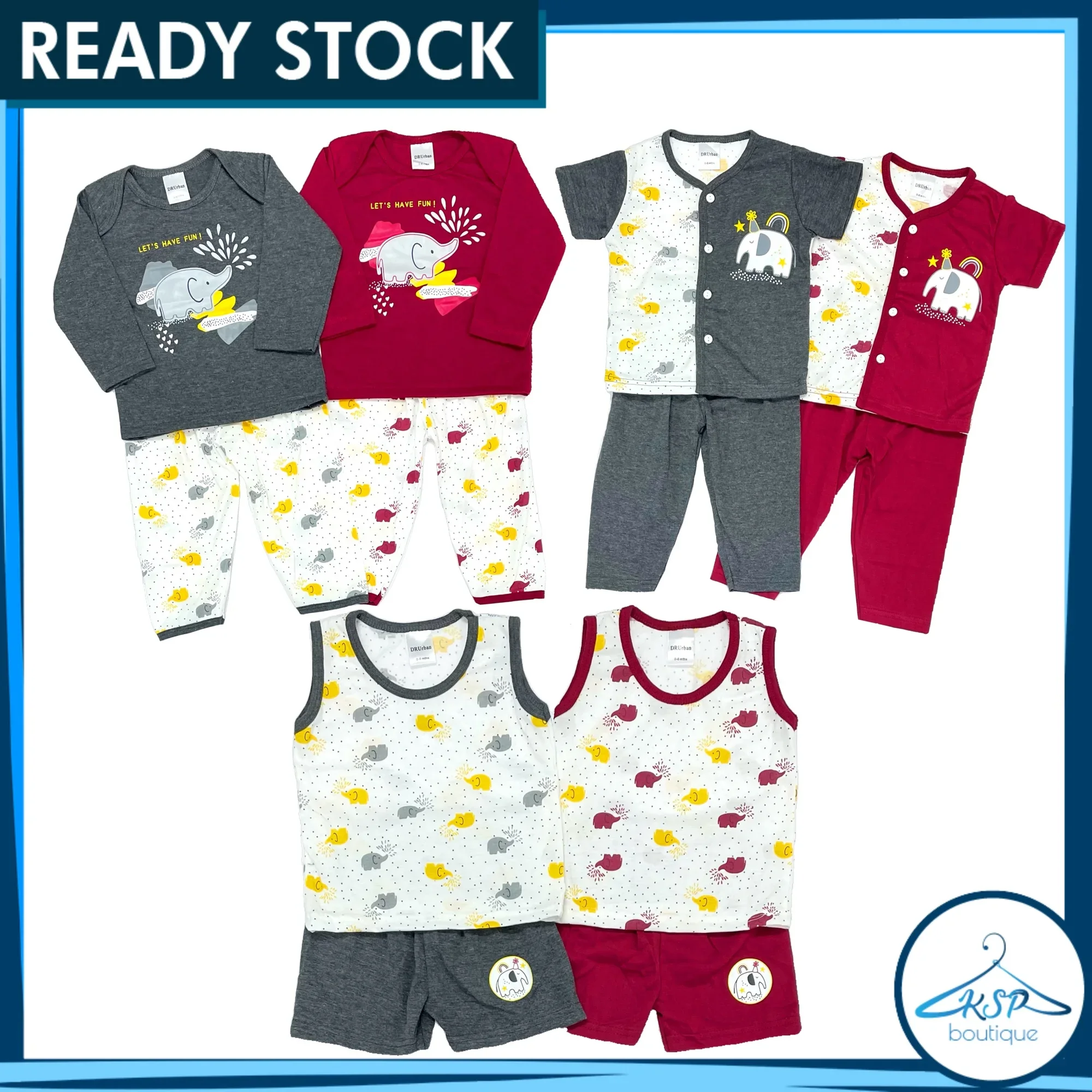 0 - 18 Month Baby Cotton Clothes | Baby Clothing | Baby Sleepwear | Baju Bayi | Baju Tidur Bayi | Baju Baby
