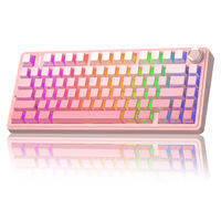 AULA 80 Keys 2.4G/Bluetooth/Wired Tri-mode Hotswap mechanical keyboard RGB backlit 3/5PIN Switch mechanical keyboard (F75)