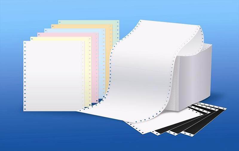 A4 9.5 x 11inch NCR Computer Paper Form Plain White Dot Matrix Printer Paper