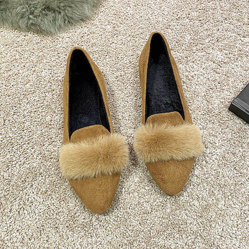 35-40 Casual Fashion Comfortable Flat Pointed Low-Cut Women's Shoes - 3