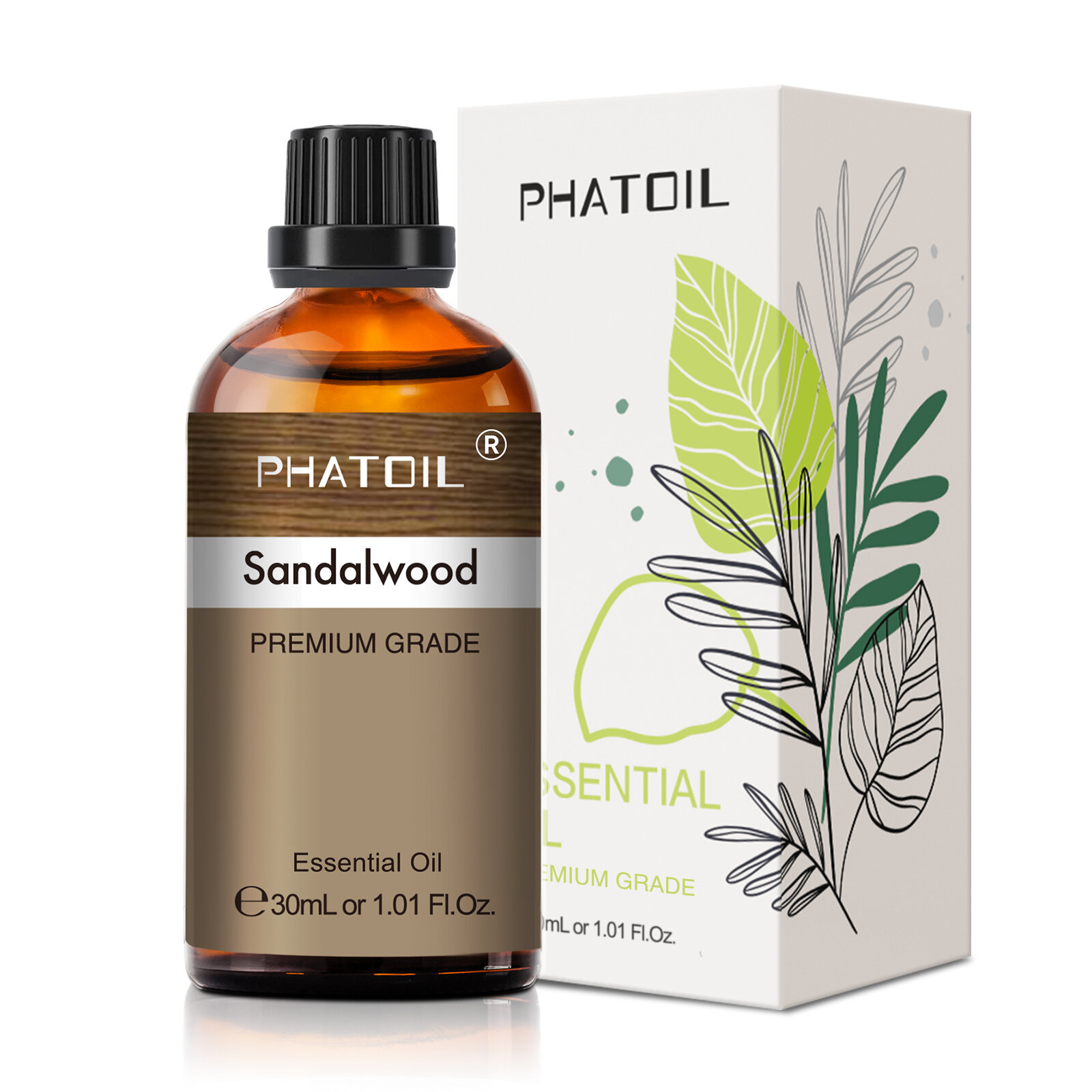 PHATOIL 30ml Aromatherapy Essential Oil Lavender Eucalyptus Vanilla Sweet Orange Aroma Oils For Diffuser Candle Making DIY Soap