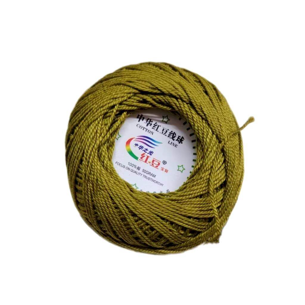 Crochet Cotton Yarns Knitting Yarns Benang Kait 3#Lace Yarn 50g - Blue Green Pink Orange Light Brown - Lace Knitting Yarns for Crafting Projects