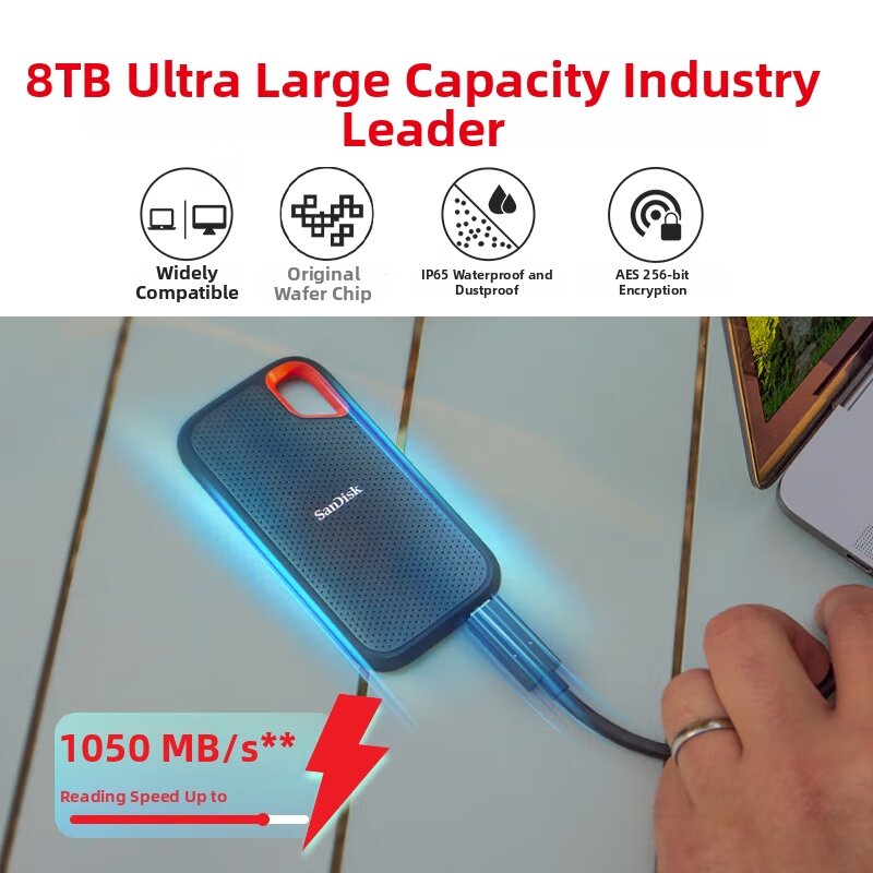 Sandisk | Large Capacity Shockproof Waterproof Dustproof