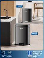 Supor | Pedal Operated Stainless Steel Trash Can Living Room Use