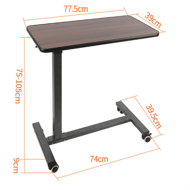 Neuring Rims Nursing Home Hospital Bedside Folding Table with Wheels Adjustable ...