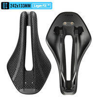 RYET TT01 3D Printed Bike Saddle Full Carbon Fiber Rail 242x133mm Short Nose Aero Design Time Trial Triathlon Bike Cycling Seat