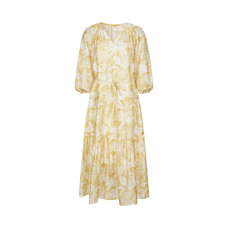agnel lace puff sleeve cotton blend midi dress Phoenix Cotton Embroidered Puff Sleeve Midi Dress – Disturbia
