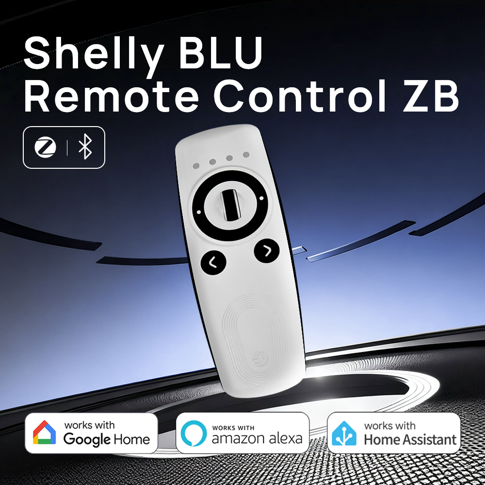 Shelly BLU Remote Control ZB - Smart Zigbee Remote Button, Compact Wireless Controller for Home Automation, Easy Scene Control, White ราคา 1,239 บาท*ส่งฟรี