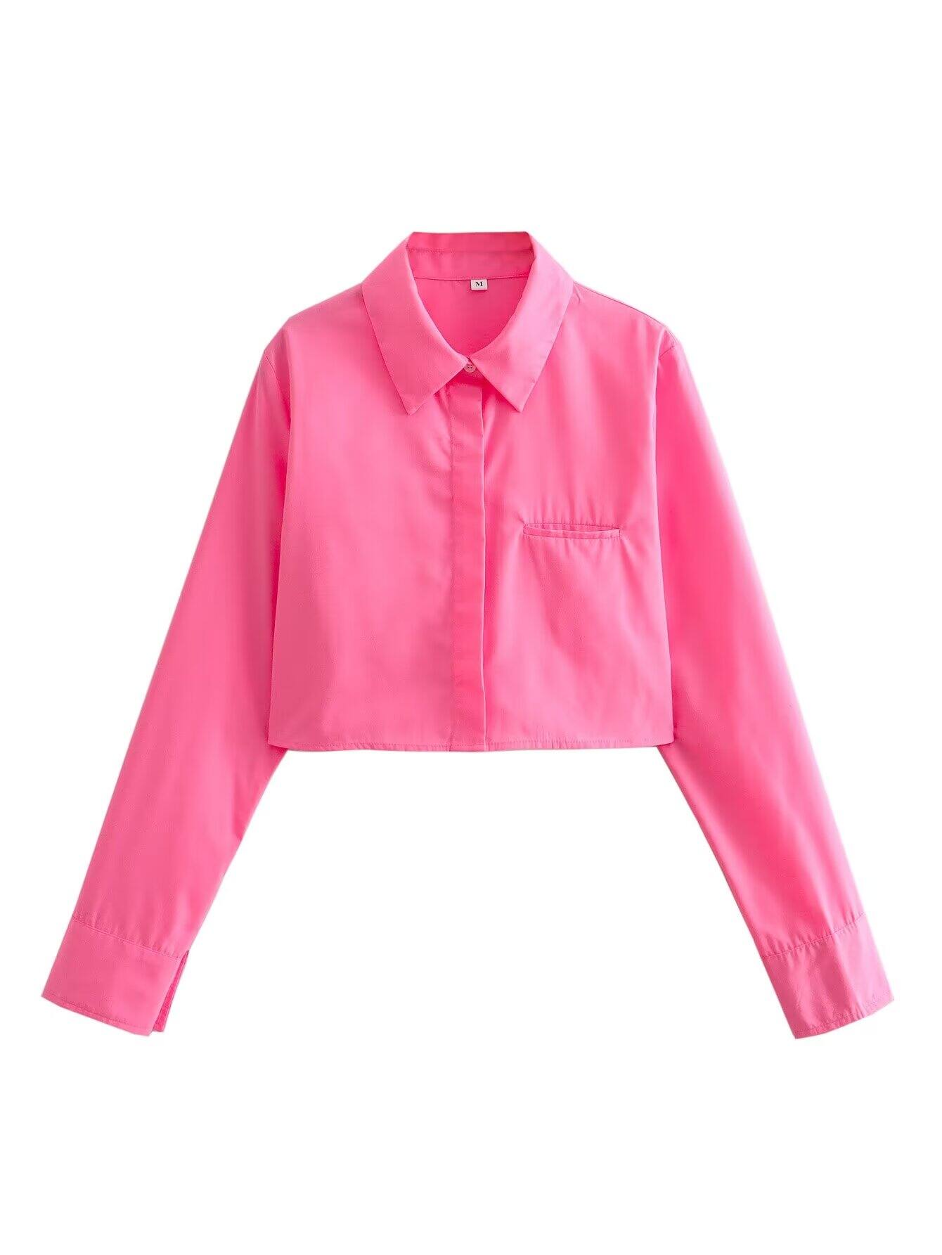 Kaslead New Arrival Women's Clothing Fashion Style Poplin Short Lapel