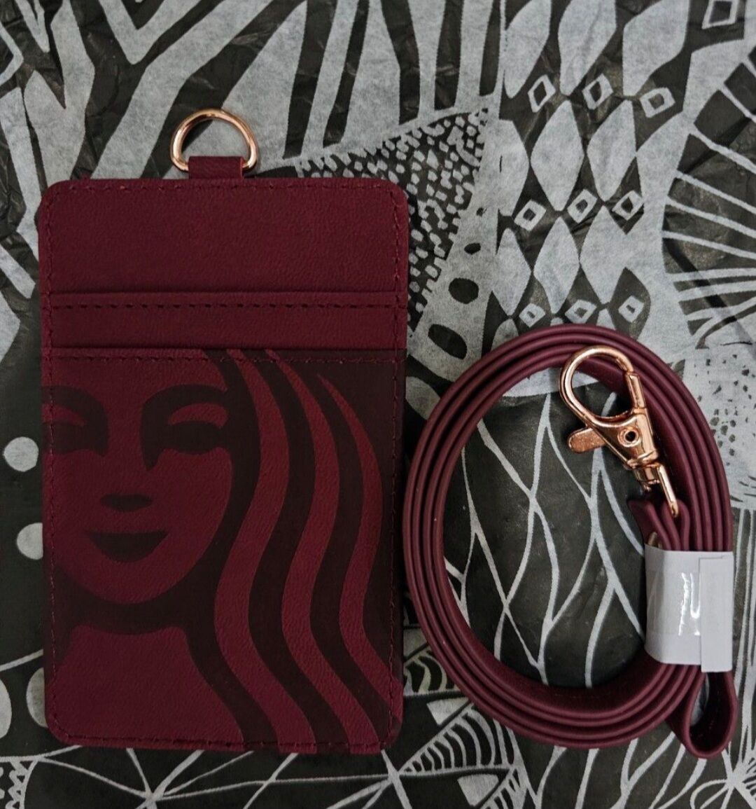 Exclusa Marron Starbucks Malaysia Exclusive Maroon Lanyard Caddy | Lazada