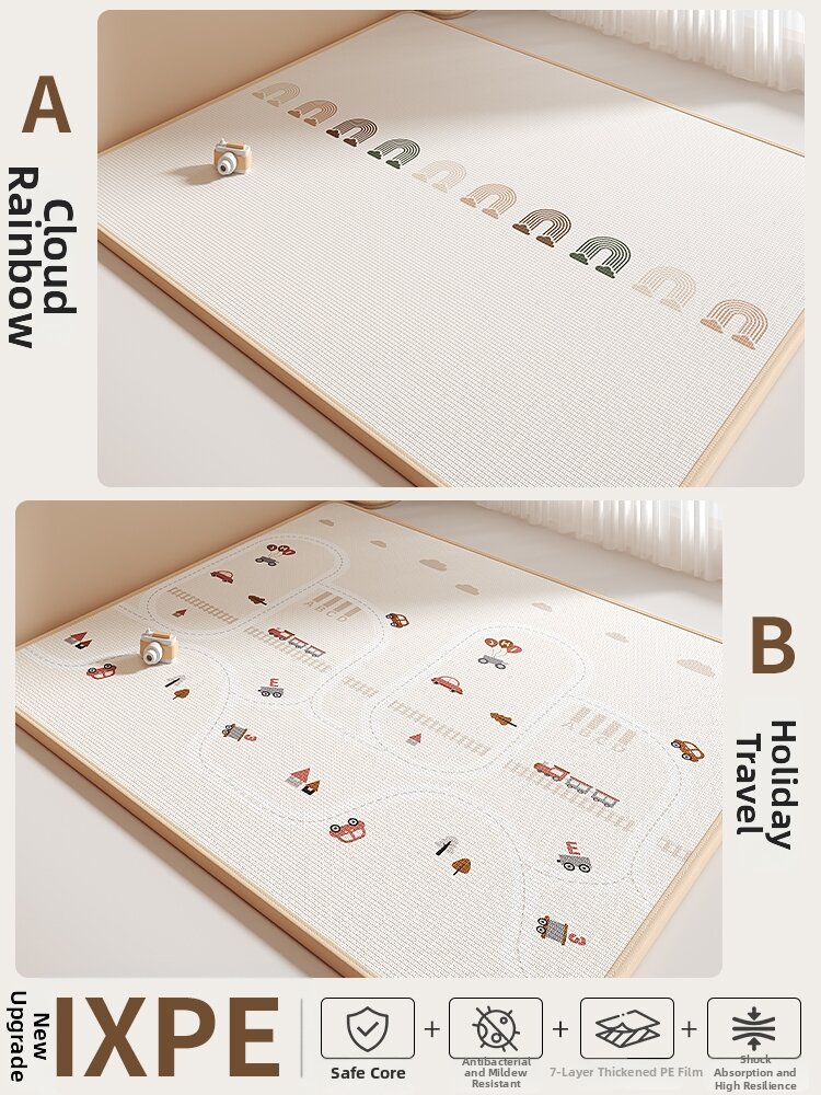 PINGAO | Non-Toxic Safe Thick Baby Crawl Mat