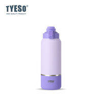 TYESO 319-C 01013 01-01014 01-01015ขวดเก็บความร้อนอัดลมกันความร้อนแบบสุญญากาศกระบอกน้ำเหล็กสแตนเลสสำหรับการเก็บความเย็นทำความสะอาดง่ายแบบถอดได้