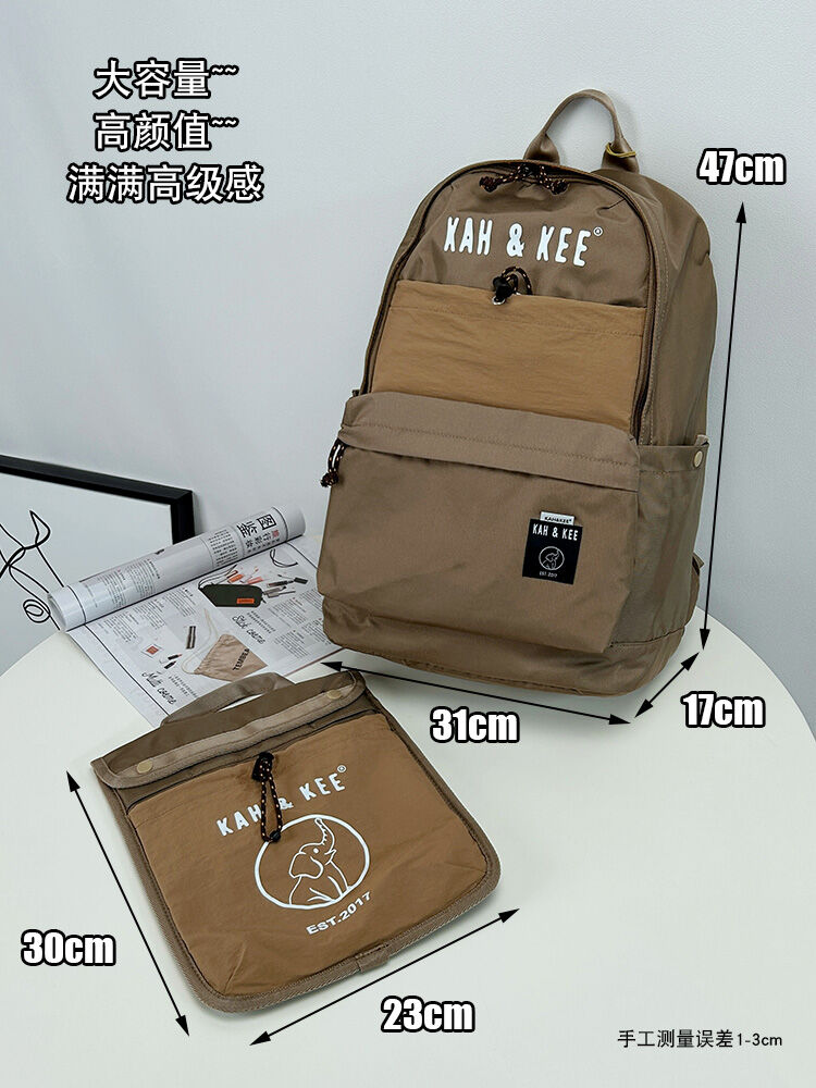 Large Capacity Outdoor Travel Backpack Unisex Computer Bag Fashionable Student Bookbag Waterproof Polyester Casual Leisure Harga  258 Ringgit*Penghantaran Percuma