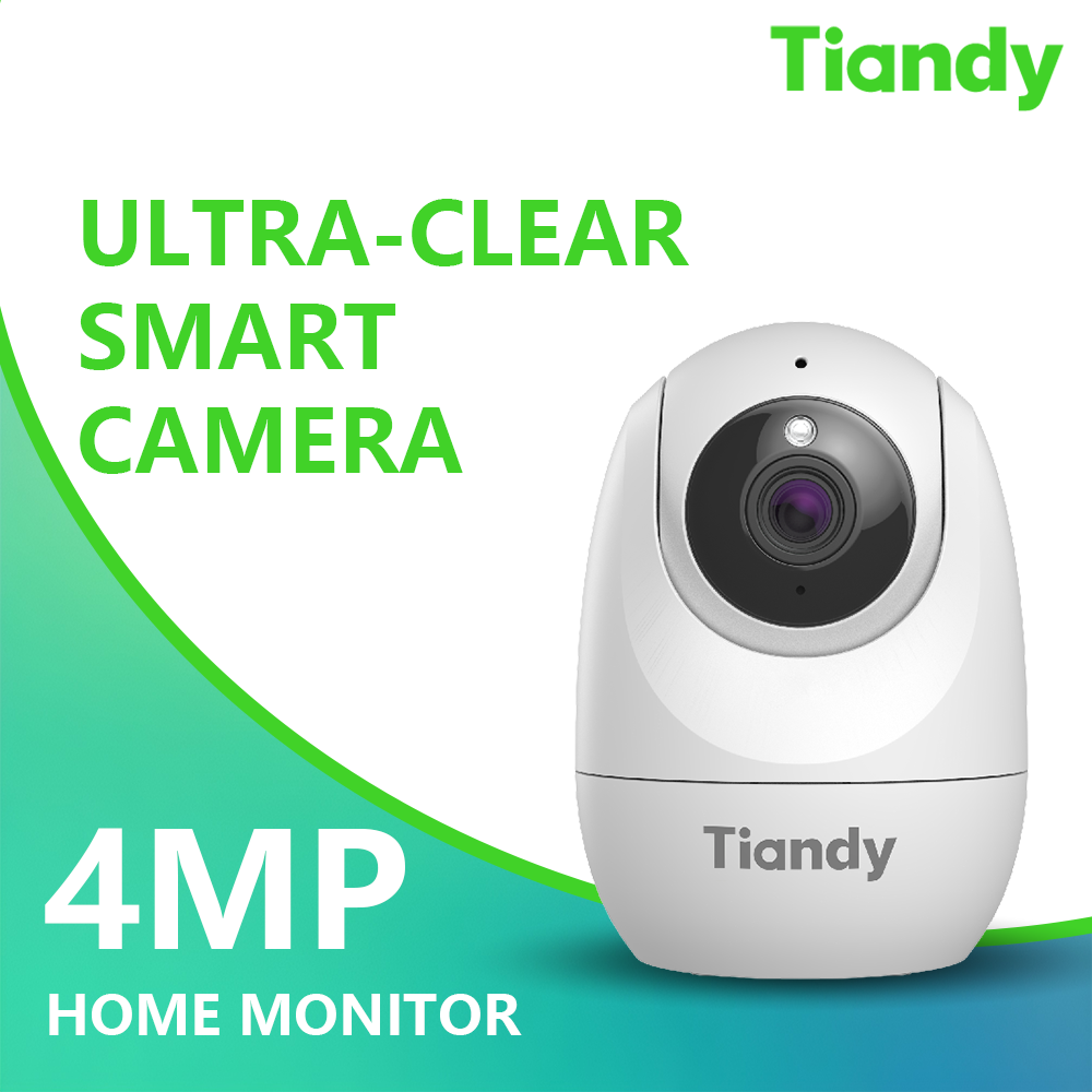 [Tiandy] Home Security WIFI Camera - 4MP - Full Color Night Vision - Human Detection - Two-way Audio - Cloud/up to 256G(not included) - for Baby/Elderly/Pets