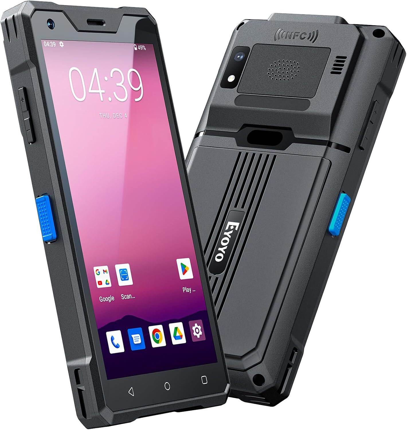 Eyoyo Wireless Android Barcode Scanner: Handheld 1D/2D/QR Code Scanner Mobile Computer, 5.5" Full Touchscreen/4" with keypad, IP66 Rugged Android 12 PDA Warehouse Inventory Terminal with WiFi 5G, Bluetooth, GPS, NFC ราคา 8,300 บาท*ส่งฟรี