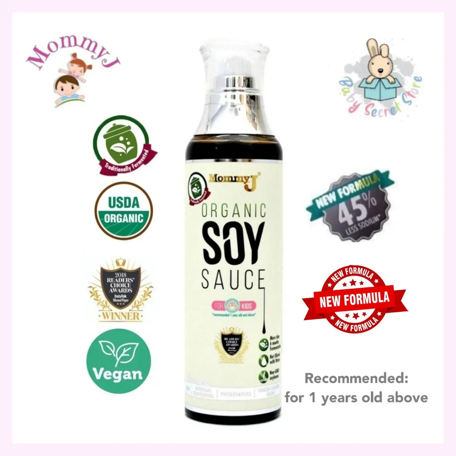 MommyJ Traditionally Fermented Organic Baby Soy Sauce