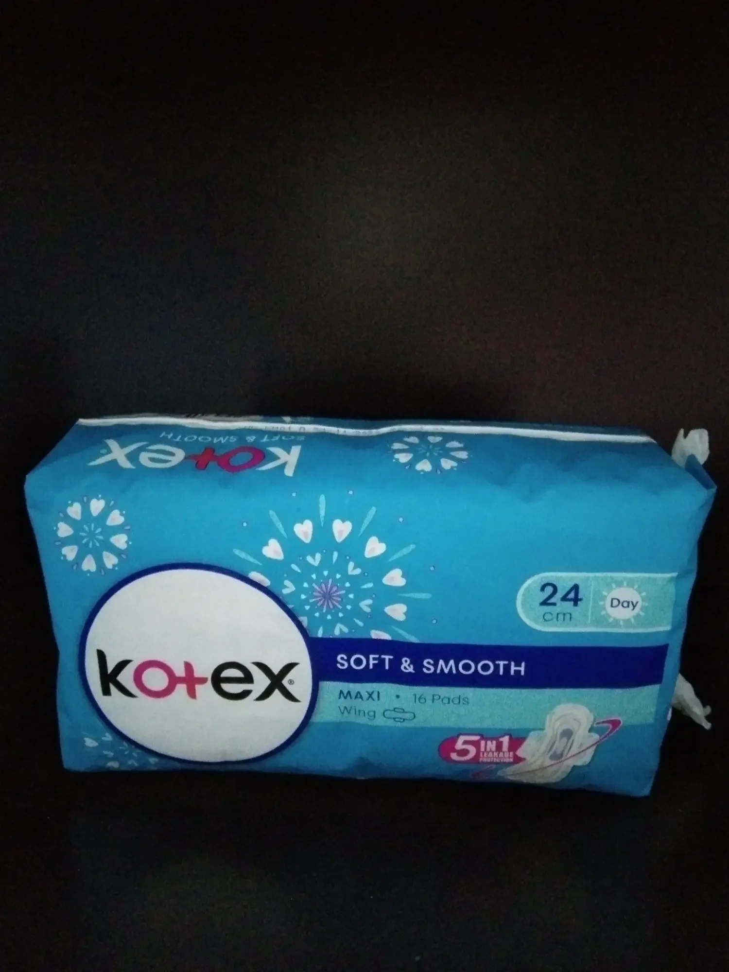 Kotex Soft & Smooth Maxi 24cm x 16Pads(Wing)
