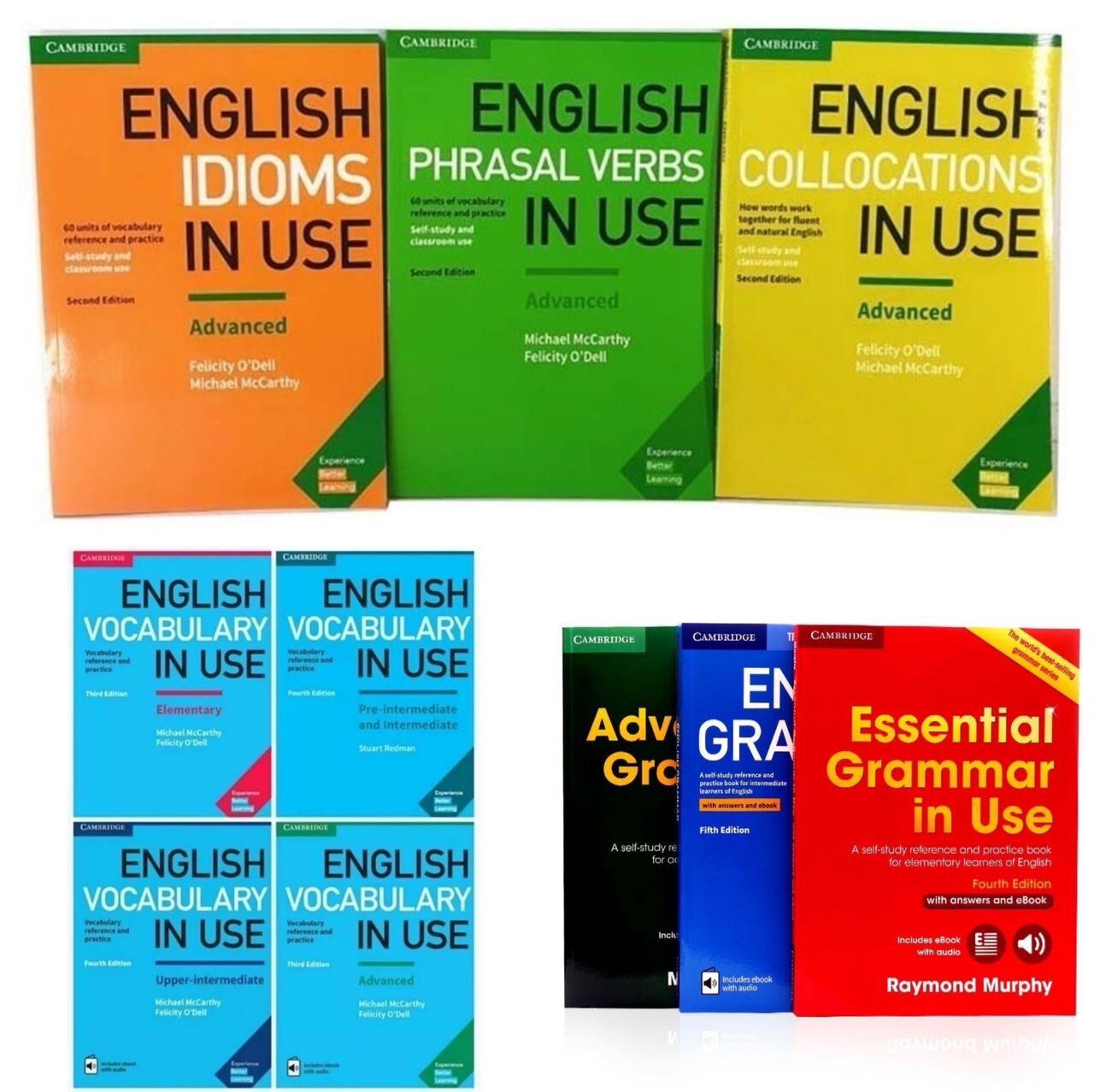 English Grammar In Use Essential, Intermediate, Advanced/Vocabulary In ...