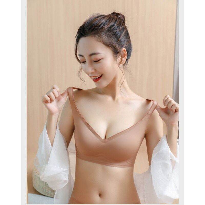 🇲🇾ready stock】 Thai latex bra(尚品大肩带)Adjustable Straps Super Comfortable  Seamless Bra