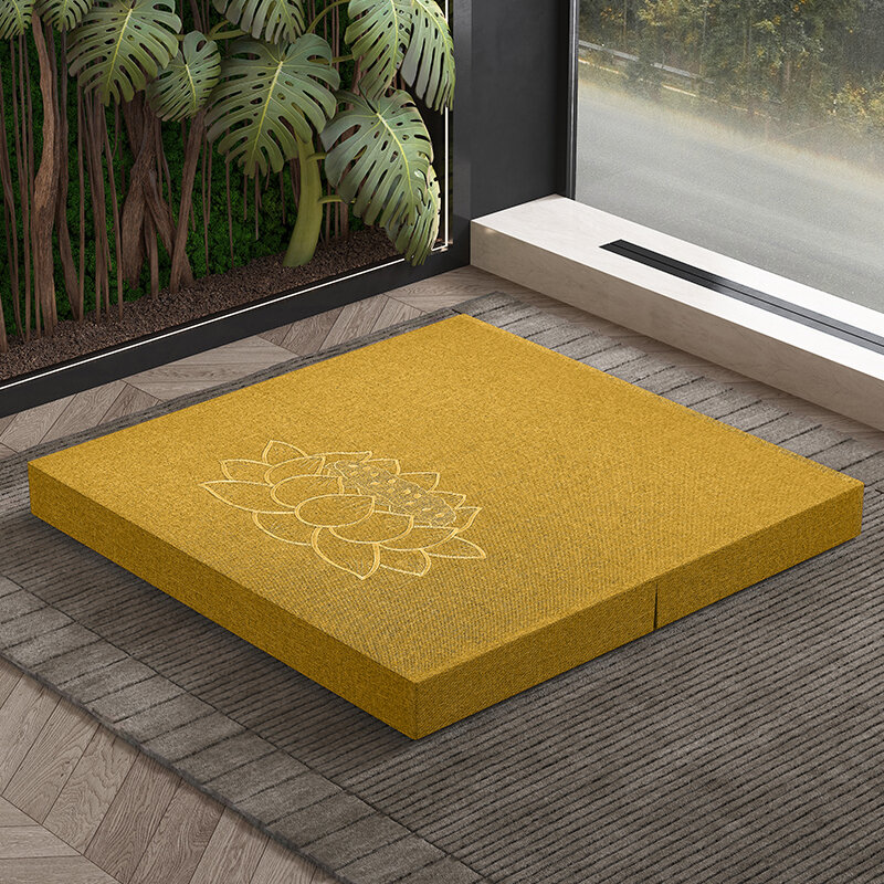 Thickened Foldable Meditation Pad Student Sitting Cushion Coconut Fiber Mat Zen Meditation Floor Seat Buddhist Puqian Bench