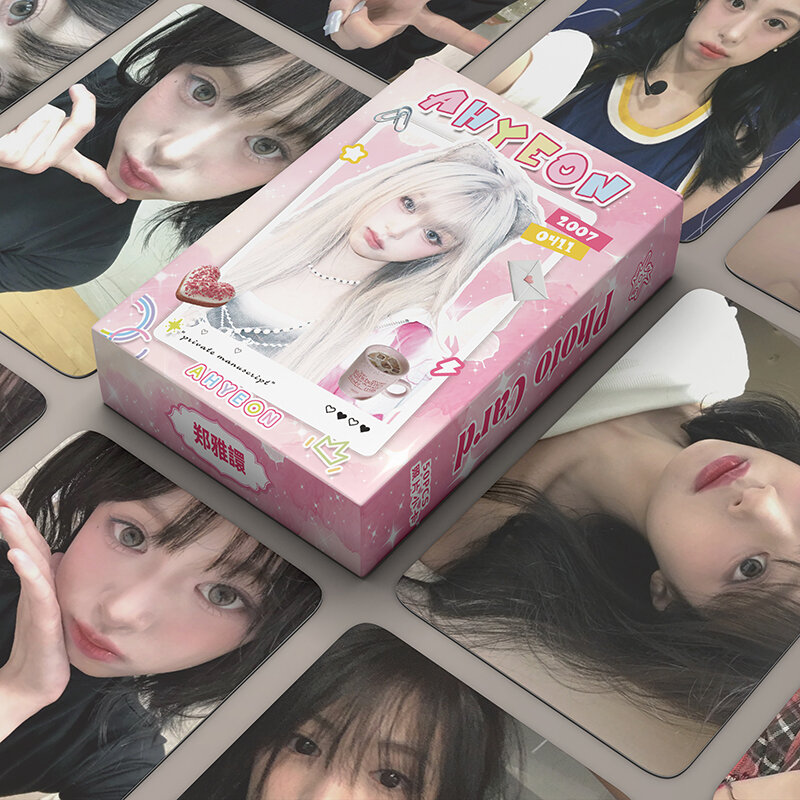 50pcs/box BABYMONSTER Ahyeon Laser Card Photocards LOMO Card KPOP Album