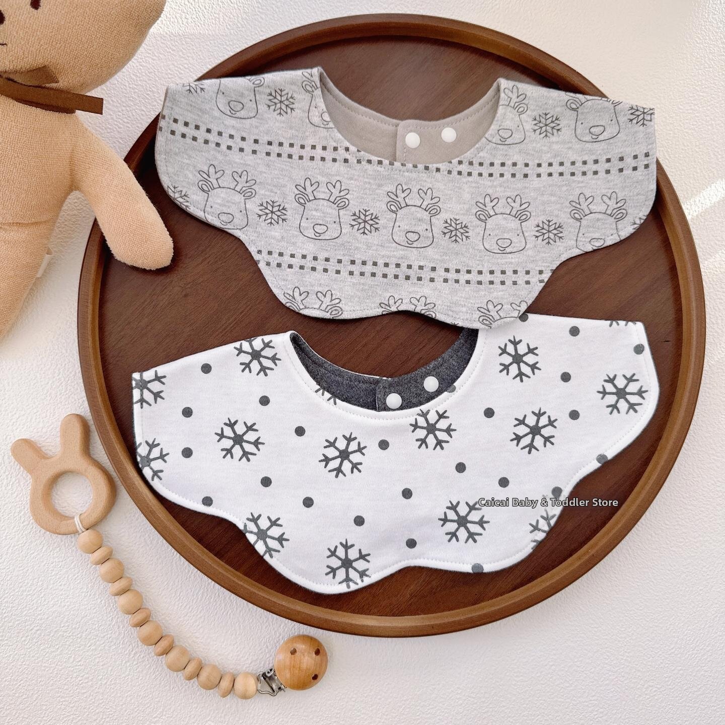 Bamboo Cotton Double-Sided Baby Bib