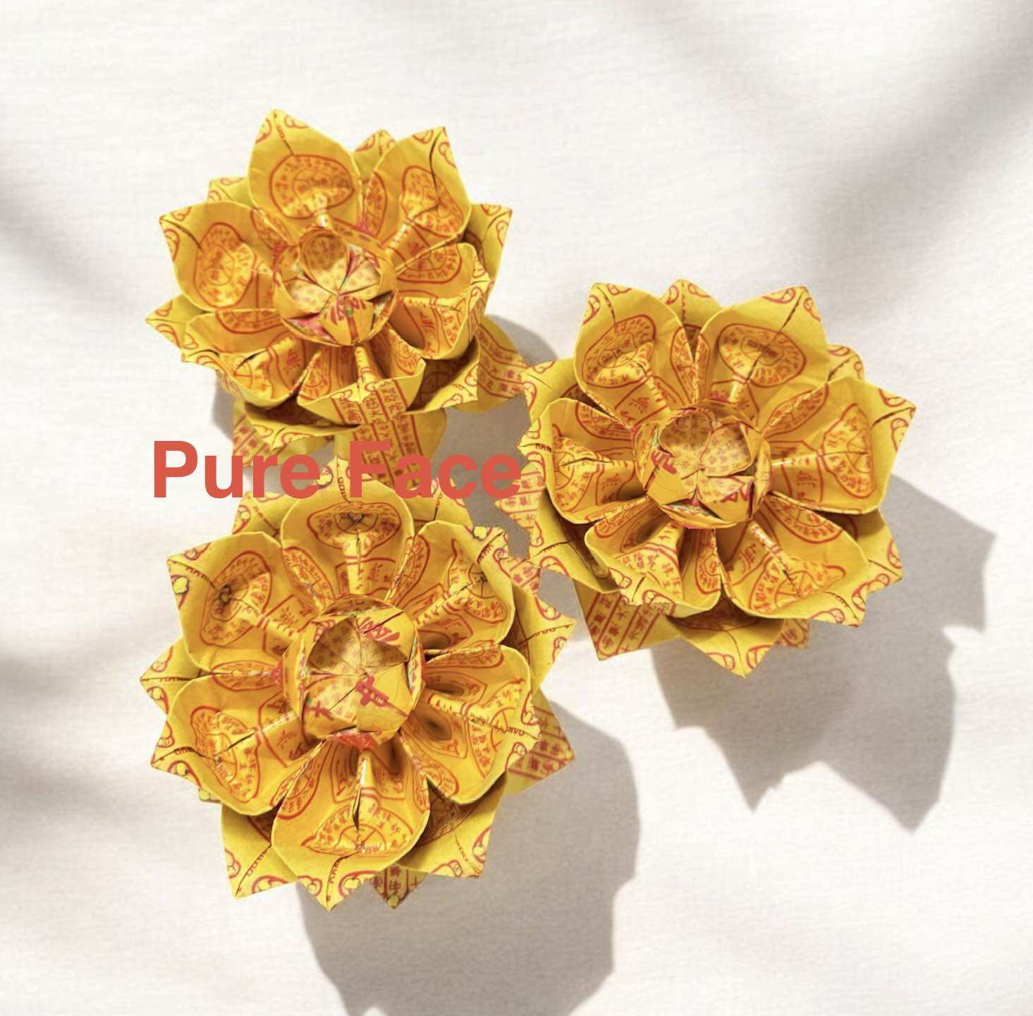 In stock handmade lotus flower / hexagonal lotus flower for rebirth / Qingming Festival / Ghost Festival 手工折 莲花/ 六角往生莲花 / 清明节 / 中元节