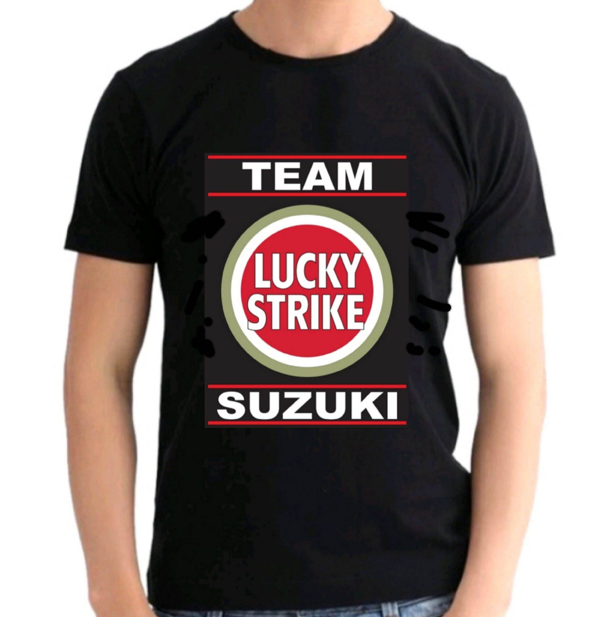 Tshirt Roundneck Lucky Strike Suzuki Team Lazada