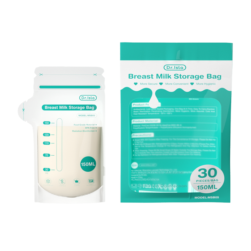 MAMIJOY 30Pcs Breast Milk Storage Bag Disposable 150ml Capacity Frozen Milk Storage Bag BPA Free