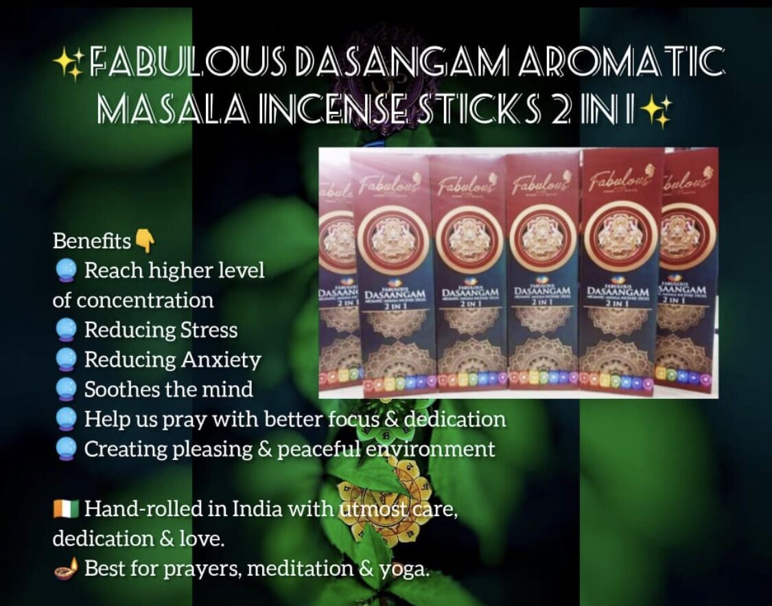 Fabulous 2 in 1 Dasaangam Aromatic Masala Incense
