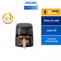 Philips NA231 13-in-1 Airfryer | 6.2L | RapidAir Tech - Deliciously Crisp | Multi-Cooking Modes [Fry Grill Bake…] | Cooking Window | Up to 90% Less Fat | 8 Presets for Easy Cooking | Non-Stick PFOA-Free | Genuine Product | 2 Yrs Warranty |  NA231/09