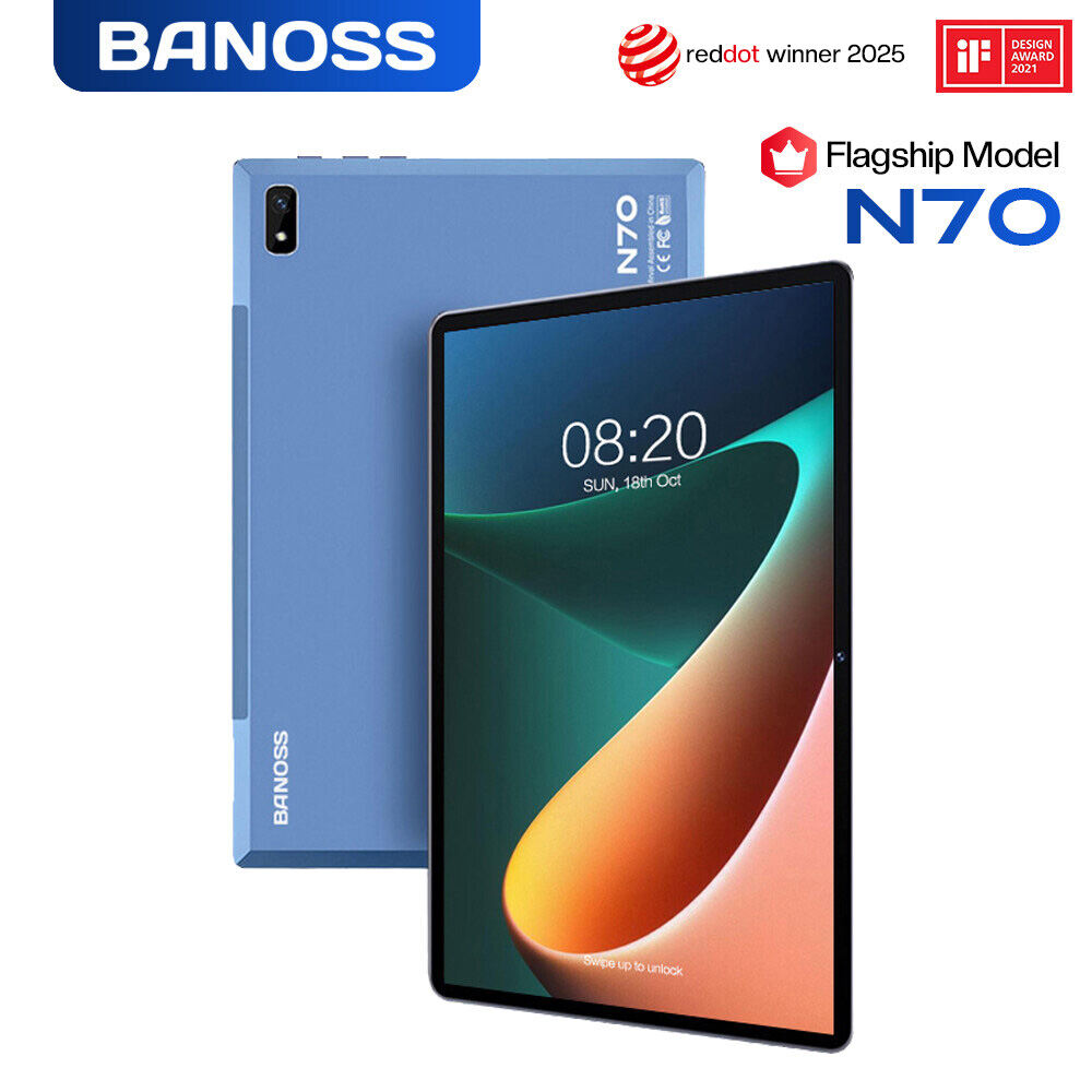 【2025 TOP6】รองรับภาษาไทย🔥BANOSS N70 tablet 10.1นิ้ว แท็บเล็ต 6GB 8GB 10GB RAM 128GB 256GB 512GB ROM Android 11 แท็บเล็ตของแท้ รองรับ4G ใส่ได้สองซิม 8800mAh battery❗ ประกันเครื่อง 12 ด. ประกันซอฟแวร ราคา 5,999 บาท*ส่งฟรี