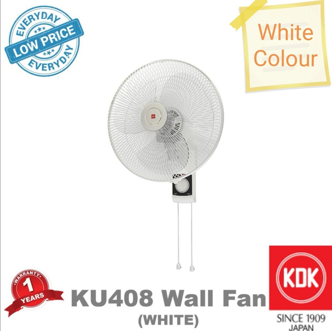 KDK KU408 16" INCH WALL FAN PULL STRING SIRIM APPROVED Lazada