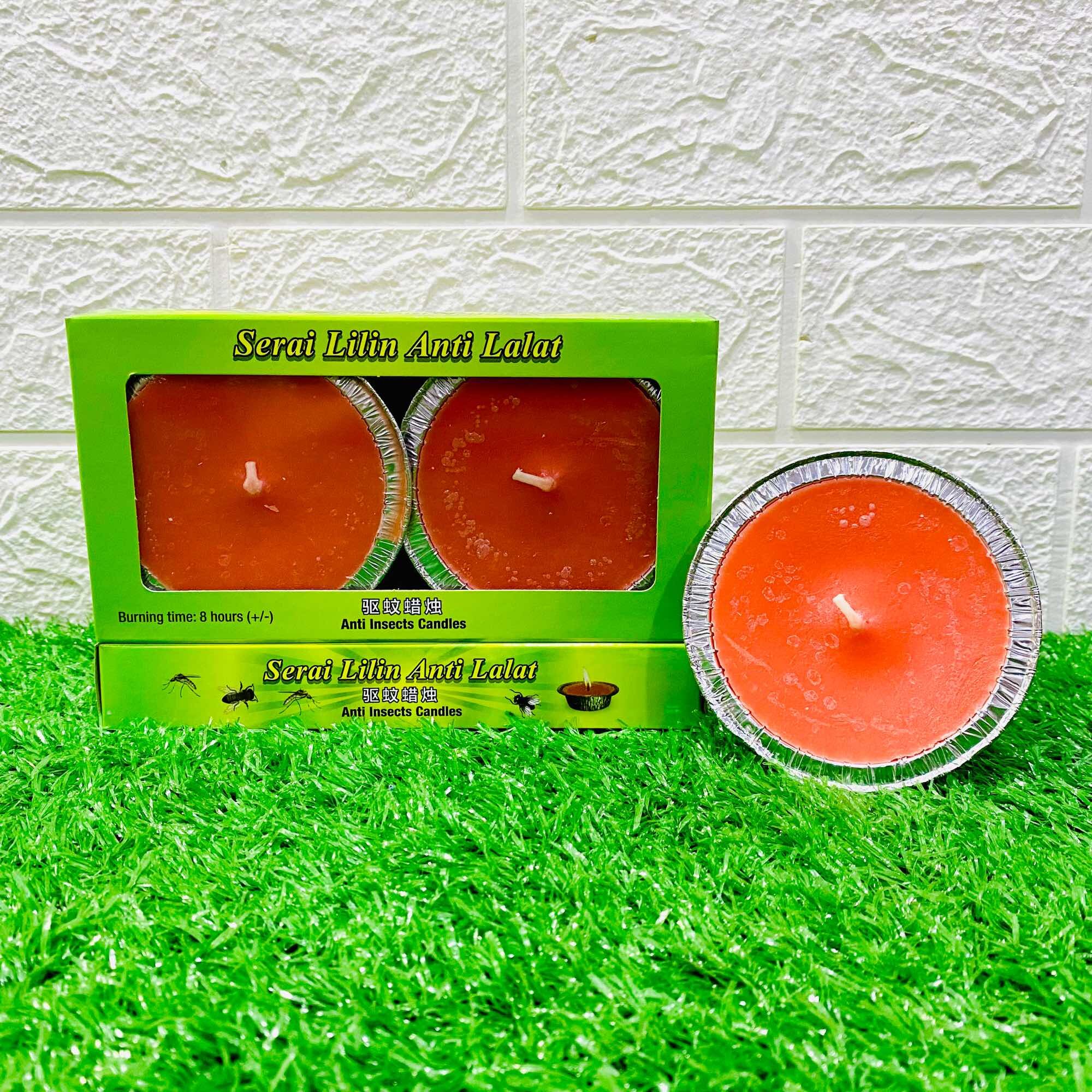 ANTI INSECTS CITRONELLA CANDLES / SERAI LILIN ANTI LALAT 2 PCS/BOX