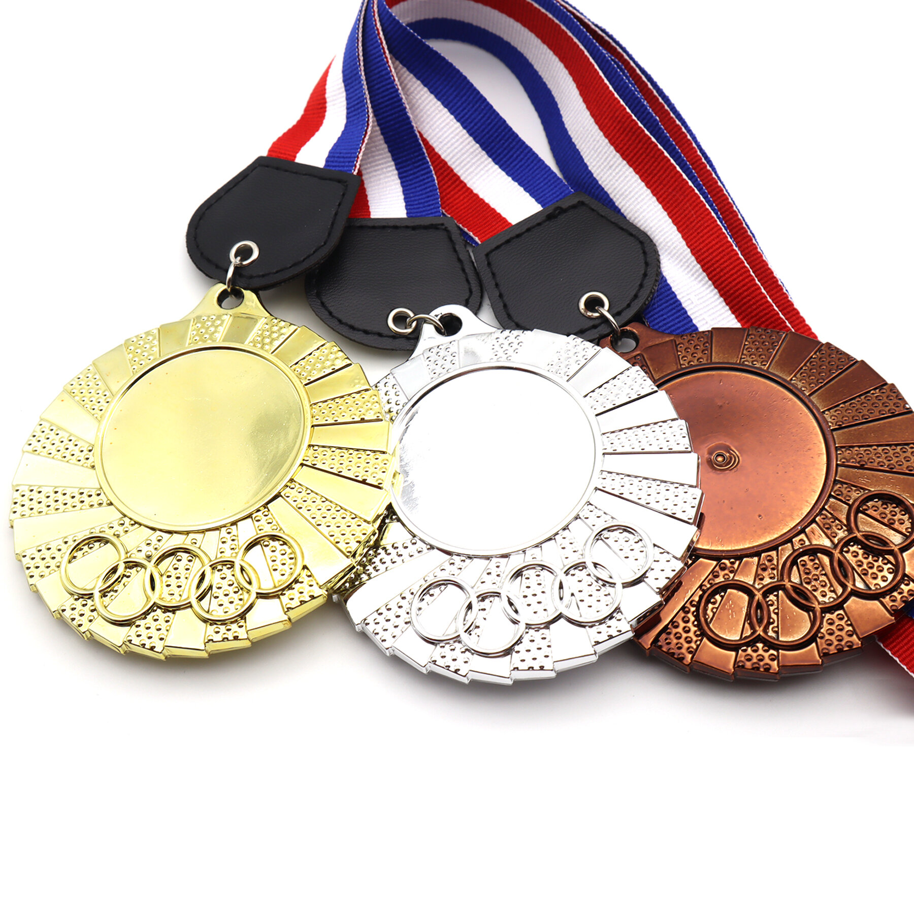 Plastic Hanging Medal Ribbon Malaysia Blank/with Logo Wording Printing Pingat