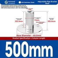 GUWANJI | 304 Stainless Steel Pipe Clamp Tray Cylinder Support Base