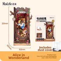 rolife | Alice in Wonderland Themed Manual Assembly Bookend