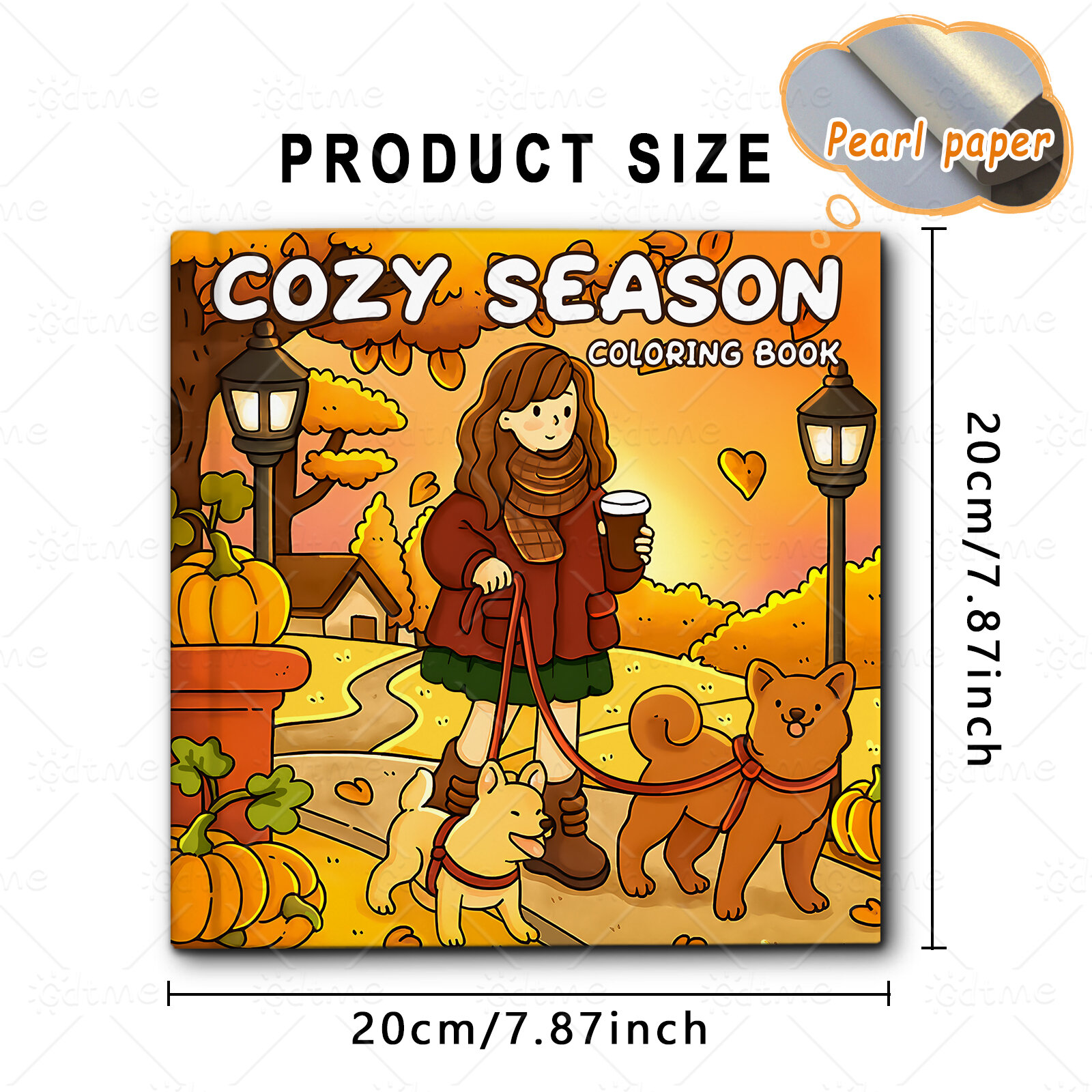 COZY SEASON Coloring Book for Adults Featuring Cartoon Bold-easy Patterns for Relaxation DIY Painting Drawing Books