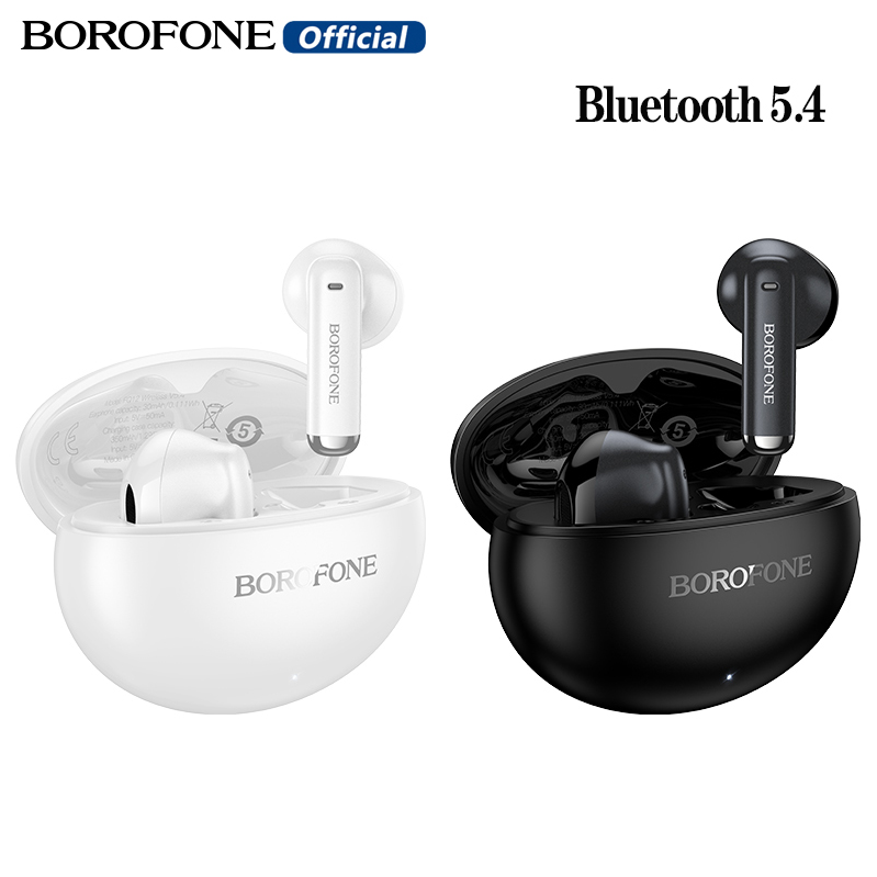BOROFONE FQ12 TWS True Wireless Bluetooth Headset With Mic Long Battery Life Bluetooth 5.4 Earphones Touch Control Stereo Music sports Earbuds Suitable For All Smartphones