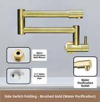 AZOS | Foldable Stainless Steel Single Cold Water Extender Faucet