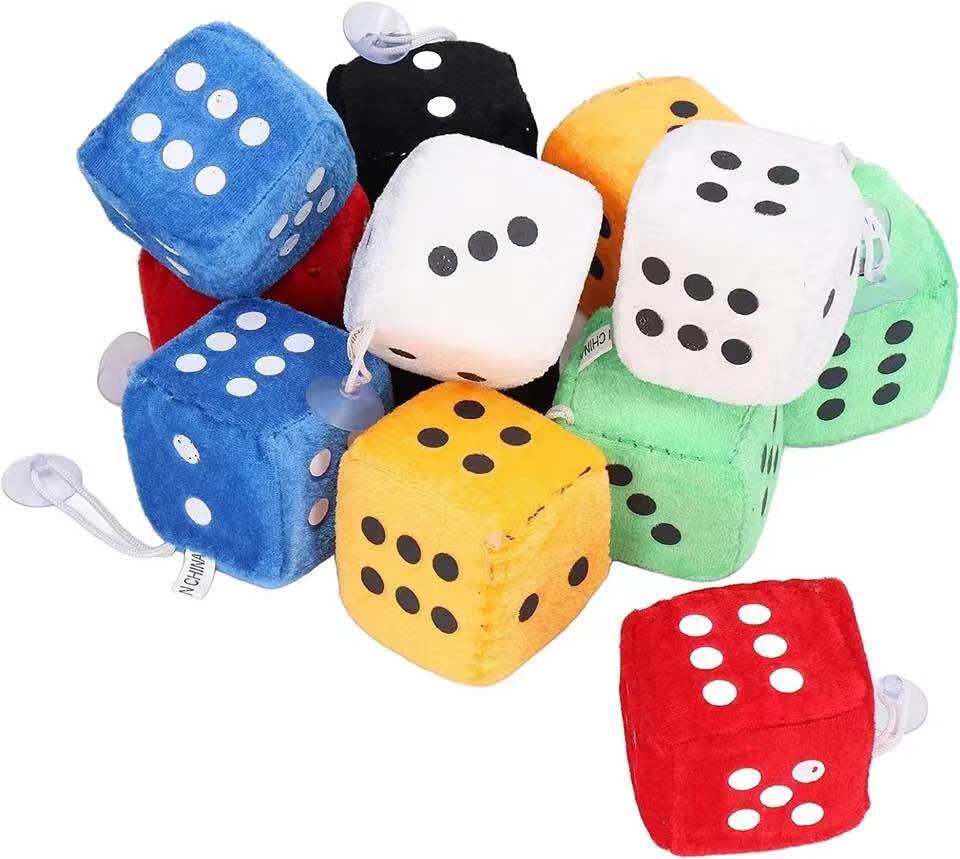SZLK Dice Cloth Doll Pillow Plush Toys Children Birthday Gift Children's Activities Games Props dadu. 