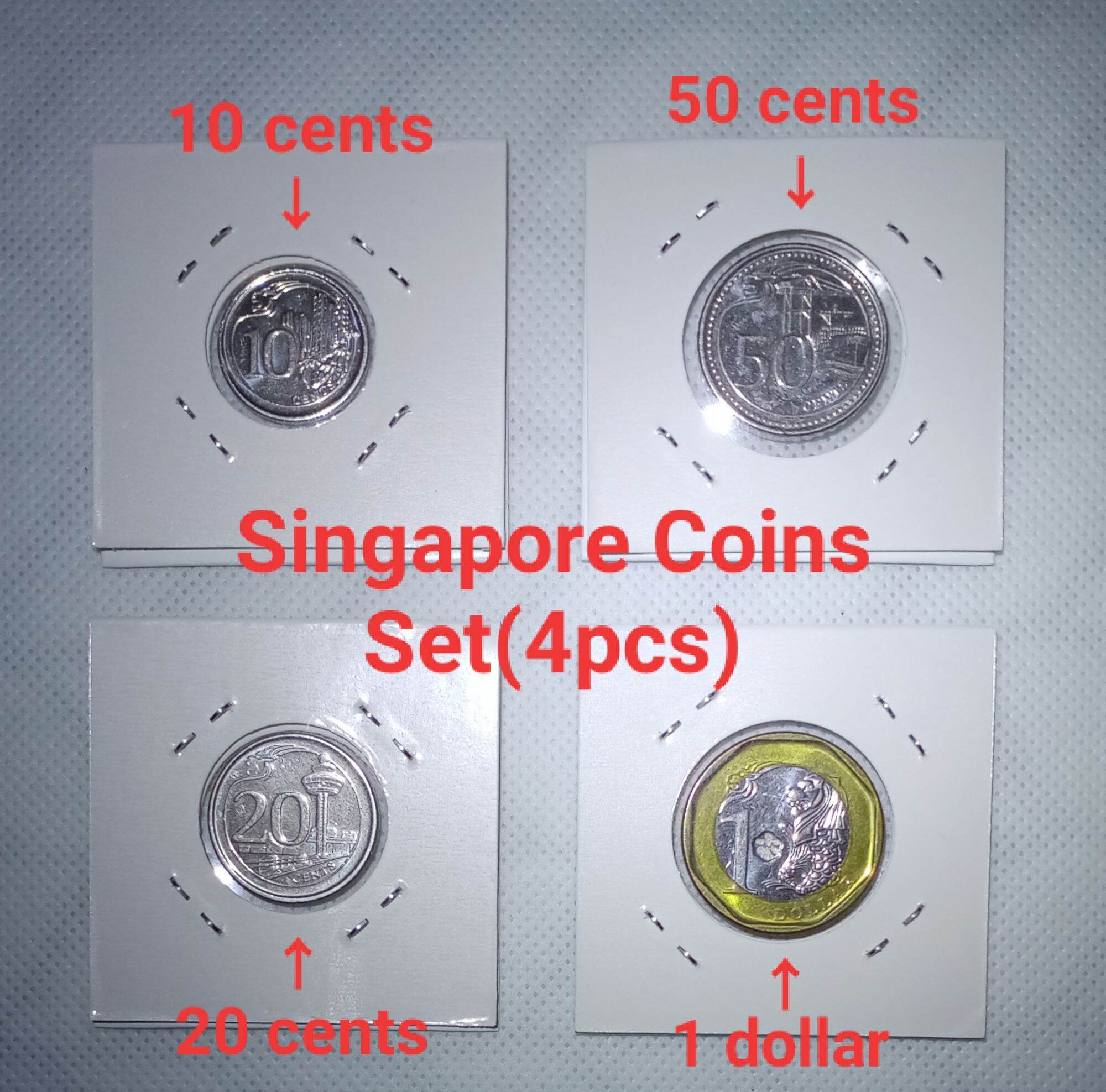Singapore Set(4pcs) 102050 cents & 1 dollar Coins 2013-2018 (Extremely Fine  85%) /新加坡102050分＆1元硬币2013-2018 (极美品85%) 一套组4枚Singapore 4Pcs Coin Set -  Lazada | Lazada